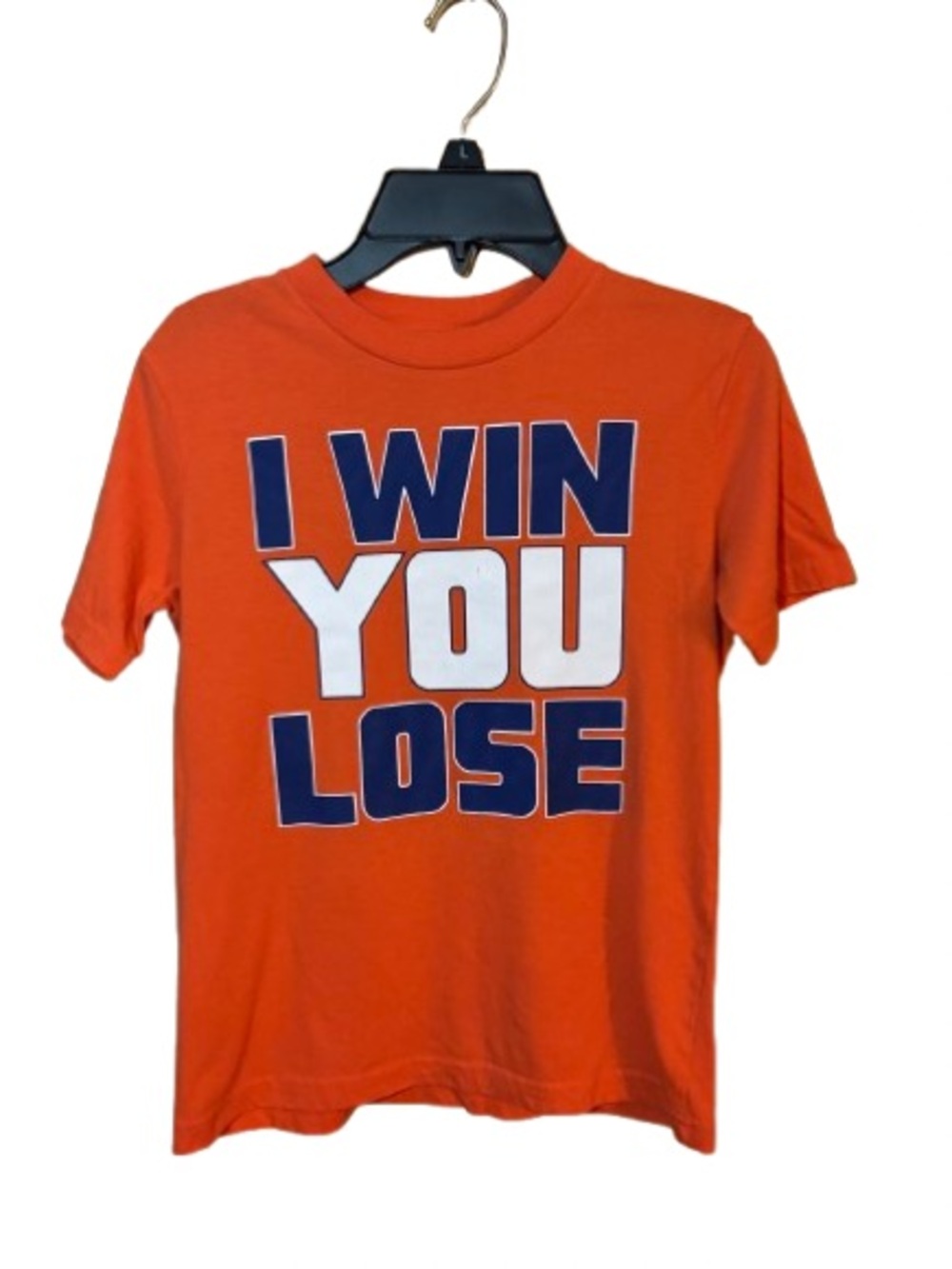 Kids Orange Graphic Tee - I WIN YOU LOSE